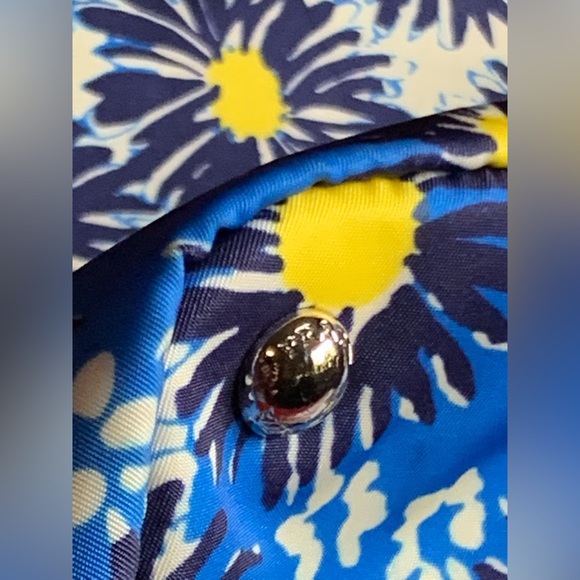 Authentic Prada Tessuto Stampato Blue Multicolor Nylon/Leather - Picture 3 of 10